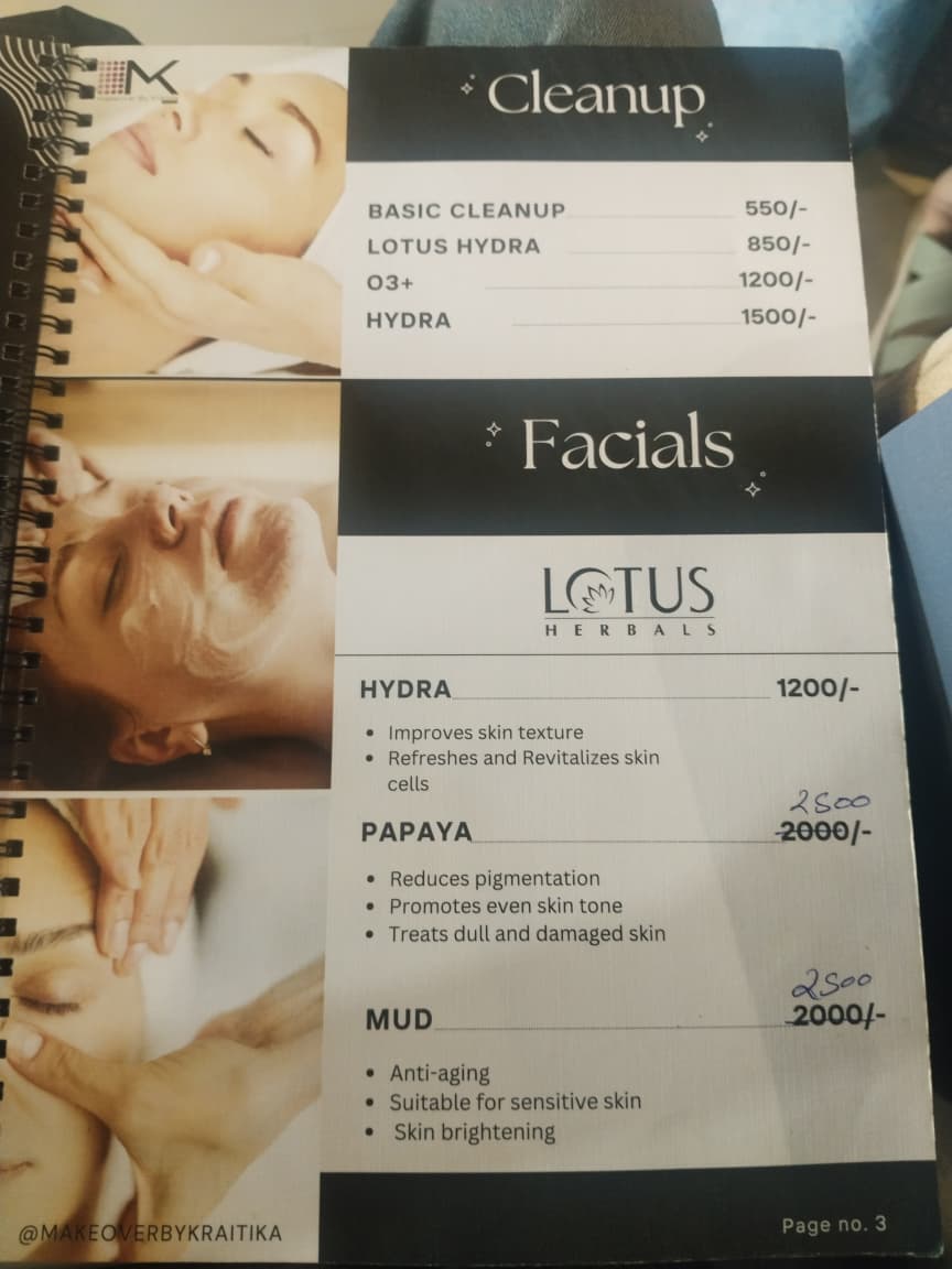 Lotus Professional Facials - Makeover by Kratika Satna